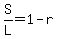 S%2FL+=+1-r