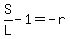 S%2FL+-+1+=+-r