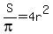 S%2Fpi=4r%5E2