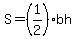 S=%281%2F2%29+bh