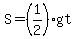 S=%281%2F2%29gt