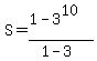 S=%281-3%5E10%29%2F%281-3%29