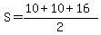 S=%2810%2B10%2B16%29%2F2
