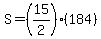 S=%2815%2F2%29%28184%29
