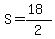 S=%2818%29%2F2