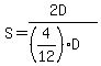 S=%282D%29%2F%28%284%2F12%29D%29