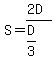S=%282D%29%2F%28D%2F3%29
