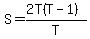 S=%282T%28T-1%29%29%2FT