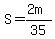 S=%282m%29%2F35