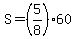 S=%285%2F8%2960