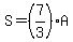 S=%287%2F3%29A