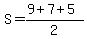 S=%289%2B7%2B5%29%2F2