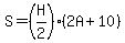 S=%28H%2F2%29%282A%2B10%29