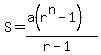 S=%28a%28r%5En-1%29%29%2F%28r-1%29