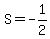 S=-1%2F2