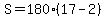 S=180%2817+-+2%29