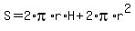 S=2%2Api%2Ar%2AH+%2B+2%2Api%2Ar%5E2