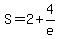 S=2%2B4%2Fe