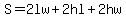 S=2lw%2B2hl%2B2hw