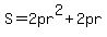 S=2pr%5E2%2B2pr
