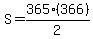S=365%28366%29%2F2