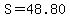 S=48.80