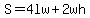S=4lw%2B2wh