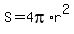 S=4pi%2Ar%5E2