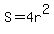 S=4r%5E2