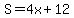S=4x%2B12