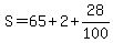S=65%2B2%2B28%2F100