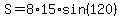 S=8%2A15%2Asin%28120%29