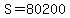 S=80200