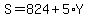 S=824%2B5%2AY