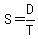 S=D%2FT