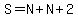 S=N%2BN%2B2