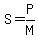 S=P%2FM