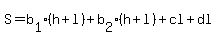 S=b%5B1%5D%28h%2Bl%29%2Bb%5B2%5D%28h%2Bl%29%2Bcl%2Bdl