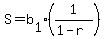 S=b%5B1%5D%2A%281%2F%281-r%29%29