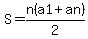 S=n%28a1%2Ban%29%2F2