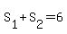 S%5B1%5D%2BS%5B2%5D=6
