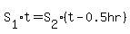 S%5B1%5Dt=S%5B2%5D%28t-0.5hr%29