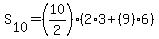 S%5B10%5D=%2810%2F2%29%282%2A3%2B+%289%296%29