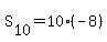 S%5B10%5D=10%28-8%29