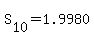 S%5B10%5D+=+1.9980
