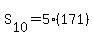 S%5B10%5D+=+5%28171%29