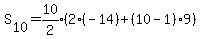 S%5B10%5D+=+expr%2810%2F2%29%282%28-14%29%2B%2810-1%299%29