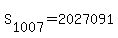 S%5B1007%5D+=+2027091