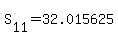 S%5B11%5D=32.015625