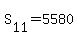 S%5B11%5D+=+5580
